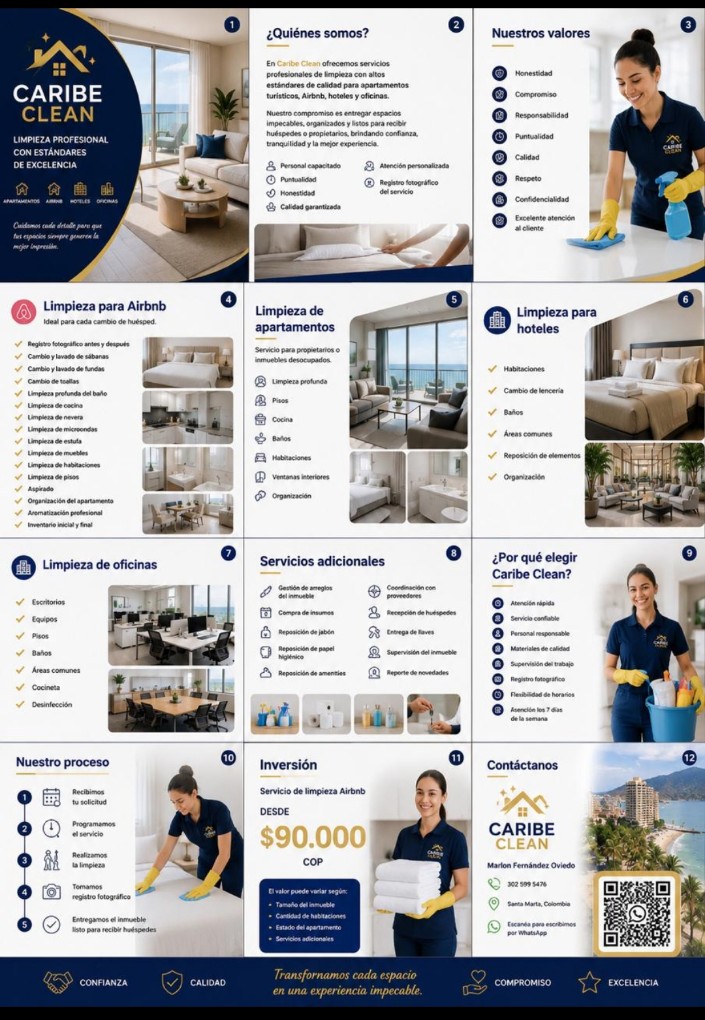 CARIBE CLEAN, aseo profundo de Airbnb o aptos
